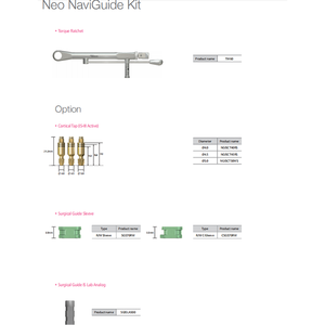 ชุดเครื่องมือผ่าตัดฝังรากเทียมทางทันตกรรม <span class=keywords><strong>Neo</strong></span> <span class=keywords><strong>Biotech</strong></span> Guide Kit ของแท้ ผลิตจากเหล็กและเรซิ่น สำหรับขายปลีกและขายส่ง - Product Image 5