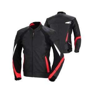 Moto de course pour hommes en cuir PU de haute qualité vestes d'équitation de course de moto pour hommes vente en gros - Product Image 3