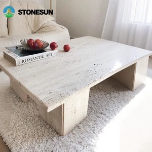 Tavolino da Caffè in Travertino Personalizzato StoneSun per Soggiorno, Sala da Pranzo, Cucina, Casa, Appartamento e Design d'Interni - Product Image 6