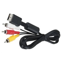 1,8M Audio-Video-AV-Kabel mit 3 RCA-Anschlüssen für Sony Playstation PS2 und PS3 Konsolen
