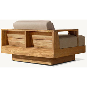 Sillón Moderno de Madera Maciza para Exteriores, Juego de Muebles de Patio, Sofá de Jardín Personalizado, Venta al Por Mayor - Product Image 4