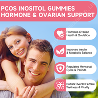 Compléments d'inositol pour adultes PCOS, sans sucre, sans gluten, gommes naturelles, myo-inositol, D-chiro, soutien à l'équilibre hormonal