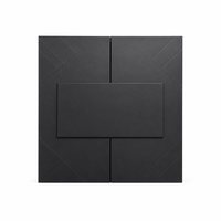 Boîte à double porte en carton noir de luxe, intérieur irisé, plateau transparent, emballage personnalisé pour maquillage, boîte cadeau rigide