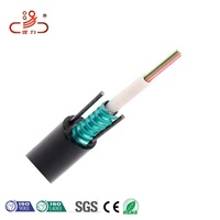 Modo único G652D/G657A Fibra óptica GYXTW Cable blindado 100m-1000m Cable de comunicación al aire libre