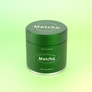 Tùy Chỉnh Vòng 30G 40G 50G 100G 150G 200G Matcha <span class=keywords><strong>Container</strong></span> Với Dễ Dàng Bóc Lá Nắp Kín Kim Loại Lon Cho Lỏng Trà Cà Phê - Product Image 1