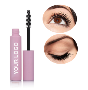 Venta al por mayor, etiqueta privada rosa para tubo de rímel, pestañas naturales más largas y gruesas, ingredientes minerales líquidos impermeables - Product Image 1