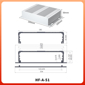 Manufacturer Custom CNC Machining Milling Parts Precision Wall Mounted Anodized Aluminum Metal Enclosure Housing <strong>Case</strong> - Product Image 2