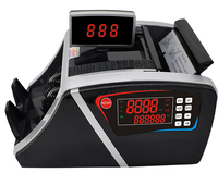 Machine de comptage de billets à double écran pour usage professionnel avec détecteur UV et MG