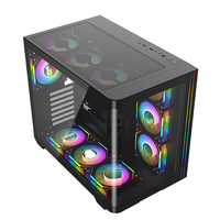 AntarcChill Factory OEM PC Casing ATX Pc Cabinet Curved Tempered Glass Pc Computer Case Computer Case & Towers Gaming Chassis