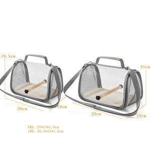 Fabricante, venta al por mayor, bolsa portátil <span class=keywords><strong>para</strong></span> pájaros, jaula de viaje de plástico plegable, soporte con cremallera, <span class=keywords><strong>mochila</strong></span> sólida transpirable <span class=keywords><strong>para</strong></span> loros - Product Image 4