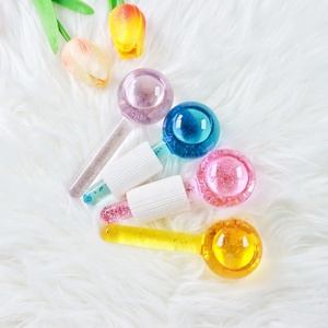<span class=keywords><strong>Globo</strong></span> de enfriamiento crio mágico de mano, mini masajeador facial, globos de hielo faciales con purpurina - Product Image 3