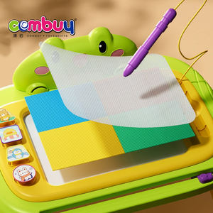 Lavagna per Bambini con Gambe, Giocattolo Educativo con Timbri di <span class=keywords><strong>Animali</strong></span> <span class=keywords><strong>Carini</strong></span>, Cancellabile - Product Image 5