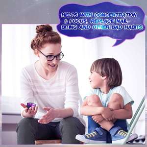 Cubo Mágico Infinito Antiestrés, Juguete para Aliviar la Ansiedad, para Adultos y Niños, Herramienta EDC para Pasar el Tiempo, Diseño Galáctico Espacial - Product Image 5