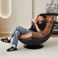 Fauteuil pivotant design créatif de style médiéval pour salon, balcon, détente et loisirs à domicile