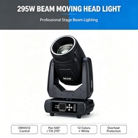 FEIYUEYUE Sharpy Projecteur de Scène 295W 14R à Tête Mobile, Faisceau Blanc, Prisme 8+16+24, DMX512 pour DJ, Discothèque, Mariage, Concert, Club, Événement