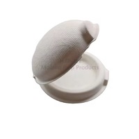 Boîte d'emballage pour poudre de maquillage en pulpe de papier moulée biodégradable