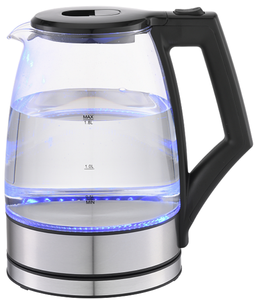 Hervidor Eléctrico de Vidrio Anbolife de 1.7L, 1500W, Inalámbrico, Rotación de 360 Grados, Protección Contra Ebullición <span class=keywords><strong>en</strong></span> Seco, con Filtro - Product Image 5