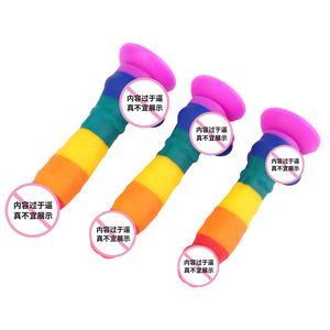 Godes en silicone colorés 3 tailles Grand <span class=keywords><strong>gode</strong></span> en silicone <span class=keywords><strong>Gode</strong></span> à sangle pour femmes Sex Toys pour femmes Juguetes sexuales - Product Image 3