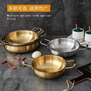 Korean Ramen Pot Stainless Steel Double Handle 2.1L-4L Induction Compatible Flat Bottom Hot Pot For Commercial Use - Product Image 4