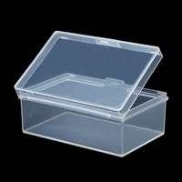 Petits récipients en plastique C8, boîtes de rangement épaissies en plastique rectangulaires transparentes en gros