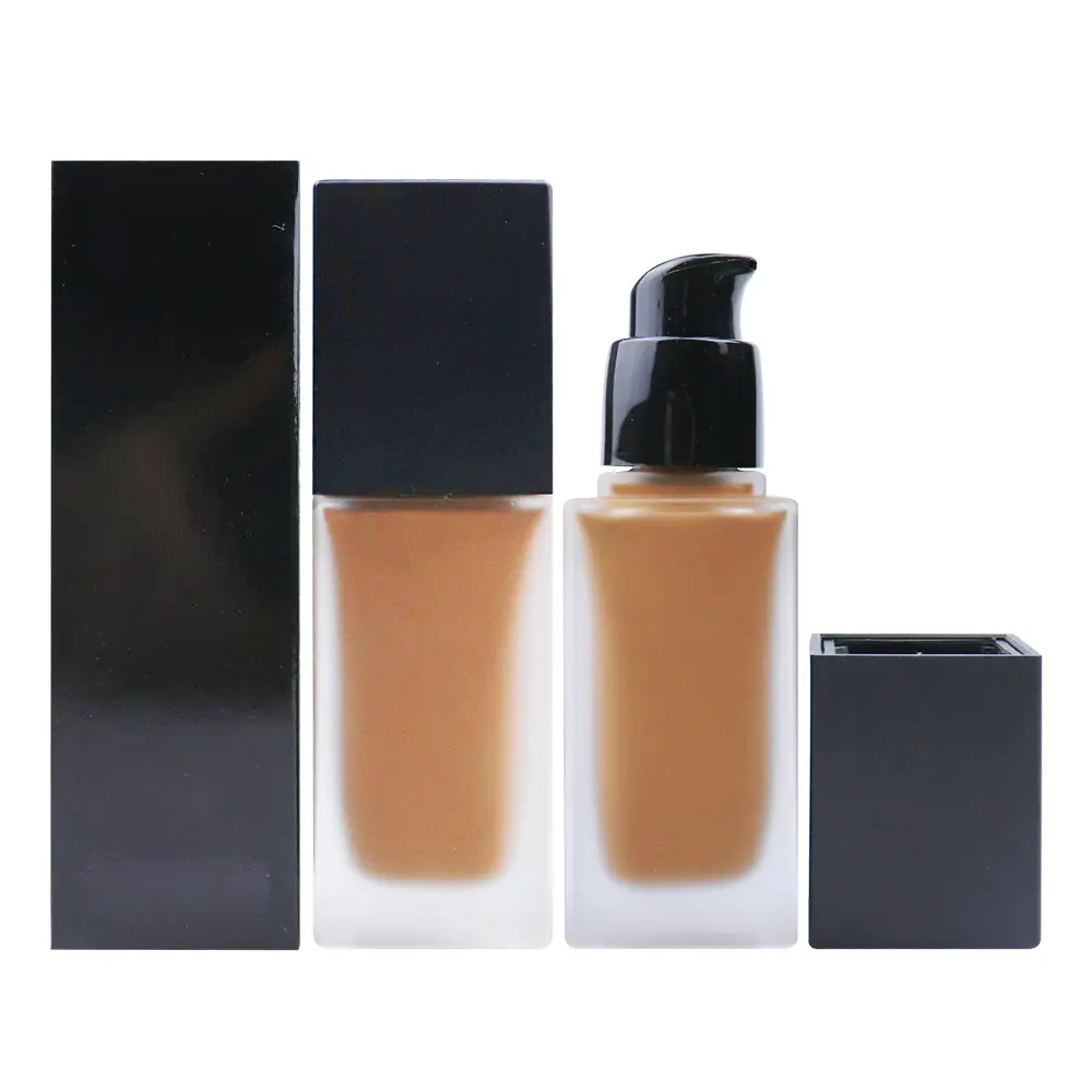 Amostra grátis Cheap Liquid Original Makeup Foundation Melhor Fundação Vegan para pele escura Fundação líquida de longa duração