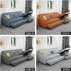 Đồ Nội Thất Phòng Khách Thiết Kế Hiện Đại Giá Rẻ Giá Đa Chức Năng Thoải Mái Màu Xanh Cắt Vải Gấp <span class=keywords><strong>Sofa</strong></span> Giường Cho Nhà - Product Image 5