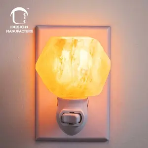 Groothandel lichten himalaya lamp-Fabriek Nieuwe Design Kamer Natuurlijke Kleine Roze Himalaya Zout Nachtlampje Muur Plug Lamp