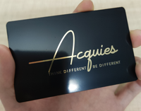 Carte de garantie en métal avec Logo personnalisé, carte de certificat d'authenticité pour montre ou bijoux