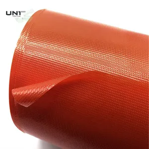 Film adhésif thermofusible rouge écologique, broderie LDPE, support, doublure thermofusible pour vêtement