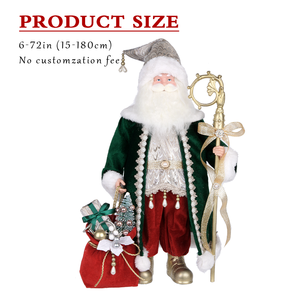 Factory Garden Handmade Green Baby <b>Santa</b> Claus 60Cm <b>Christmas</b> Ornaments Customizable - Product Image 1