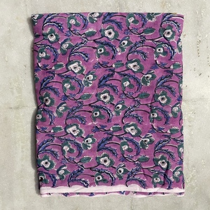 Tissu de robe en coton indien léger, non tissé, doux, à motifs floraux, uni, 100% coton, pour filles et garçons, par mètre, écologique - Product Image 1