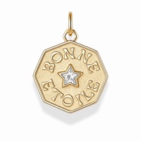 Pendentif Cœur Créatif en Acier Inoxydable Plaqué Or 18K PVD, Collection Géométrique Tendance Multi-Styles, Bijou Mignon pour Femme