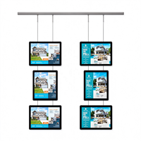 Cadre lumineux LED ultra-mince pour affiches publicitaires commerciales à haute luminosité, panneau d'affichage pour agents immobiliers