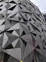 Revêtement mural en aluminium perforé durable avec fonction acoustique pour systèmes de façade ventilée, panneau en aluminium perforé