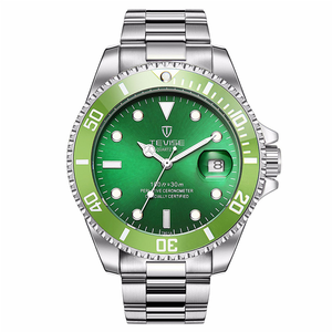 นาฬิกาควอตซ์ TEVISE T801A สำหรับผู้ชาย ดีไซน์หรูหรา ขอบหน้าปัดหลากสี กันน้ำ 30 เมตร นาฬิกาข้อมือแบรนด์ดังทันสมัย ตัวเรือนสแตนเลสสตีล - Product Image 1