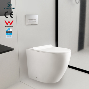 El más nuevo baño de color blanco montado en el suelo de cerámica china WC porcelana p-trap inodoro <span class=keywords><strong>flotante</strong></span> de una pieza - Product Image 5