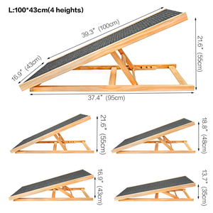 <span class=keywords><strong>Escalier</strong></span> pour <span class=keywords><strong>chien</strong></span> pratique pour animaux de compagnie à hauteur réglable en gros adapté au lit canapé rampe pour <span class=keywords><strong>chien</strong></span> en bois - Product Image 6