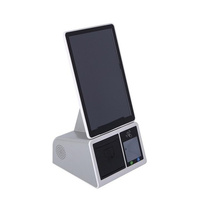 WUXIN Kiosque d'auto-paiement de 10.1 pouces Bureau chaud Tout en un Paiement auto-commande Kiosque tactile Kiosque de restaurant avec imprimante