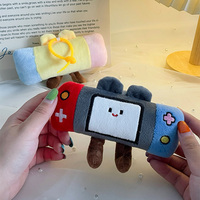 Gantungan Kunci Boneka Plush Mini Desain Kustom OEM/ODM UYEAH, Figur Boneka Lembut, Mainan Konsol Game, Hadiah Gantungan Tas