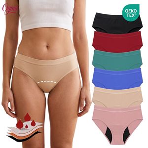 Braguitas Menstruales de Corte Alto para Mujer, a Prueba de Fugas, Transpirables, de Secado Rápido, de Fibra de Bambú, Sin Costuras, para Uso Diario - Product Image 5