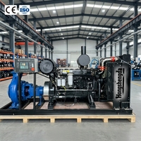 Pompe à eau centrifuge industrielle haute performance à moteur diesel Weichai, démarrage électrique, panneau numérique, certifiée CE ISO, prix usine