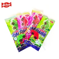 Children's Assorted-Colored Sugar Cola Taste Car-Shaped Glowing Lollipop Hard Texture Fruity Flavor Box Lollipop for Kids