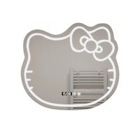 Espejo de pared con luz LED de diseño moderno, forma irregular para uso en salón, pantalla táctil inteligente para hoteles, peluquerías, fábrica