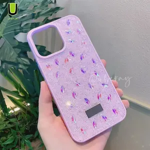 Girls New Phone Case Cute Colorful Diamond Shiny Bling Back Cover Bulk Wholesale Luxury For iPhone 11 12 13 14 15 Pro Max Case