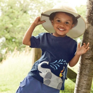 ST-356B vestiti Del Bambino 2016 di prezzi di fabbrica plain white elephant animal bambini abbigliamento ragazzi marchio di moda urbana t-shirts - Product Image 2