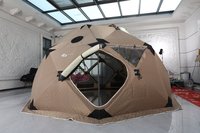 Tente Dôme Oxford Camouflage Luxe Moderne Personnalisable Quatre Saisons Grande Imperméable Hiver Une Chambre pour Usage Familial Extérieur