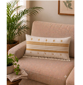 Classic Cotton <b>Cushion</b> <b>Cover</b> Stylish Decorative Pillow <b>Cover</b> for Sofa Bedroom Guest Room and Home Furnishing - Product Image 1
