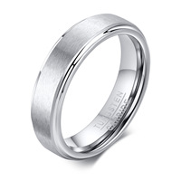 Vergoldete Hochzeits-Tungstenringe nach Maß, 5mm, Großhandel, Herrenringe mit Gravur, Tungsten-Paarringe, Rohlinge