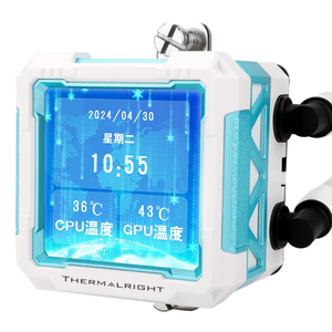 New Thermalright Frozen PRO 360 WHITE/BLACK ARGB with 2.73inch IPS Screen <b>for</b> LGA 1700/1851/2011/2066 AM4/AM5 Cpu Cooler - Product Image 3