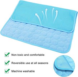 Fábrica impermeable transpirable Extra grande duradero perro gato estera de refrigeración verano mascota almohadilla de hielo frío - Product Image 5